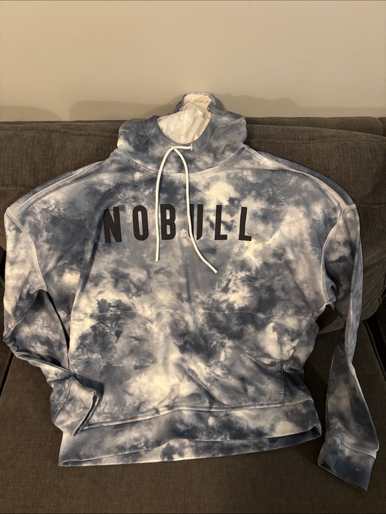 NOBULL Tops - NOBULL Cloud Tie-Dye Hoodie in Navy and White